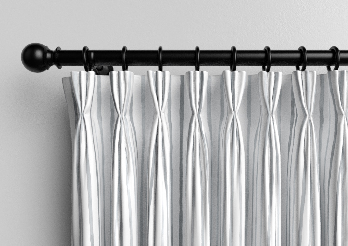 Vintage Stripe, Mixed Grey - Made to Measure Curtains - Image 11